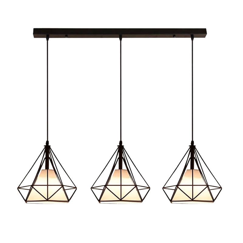 Diamond Iron Cluster Anhänger Beleuchtung moderne minimalistische Hanglampe für Esstisch