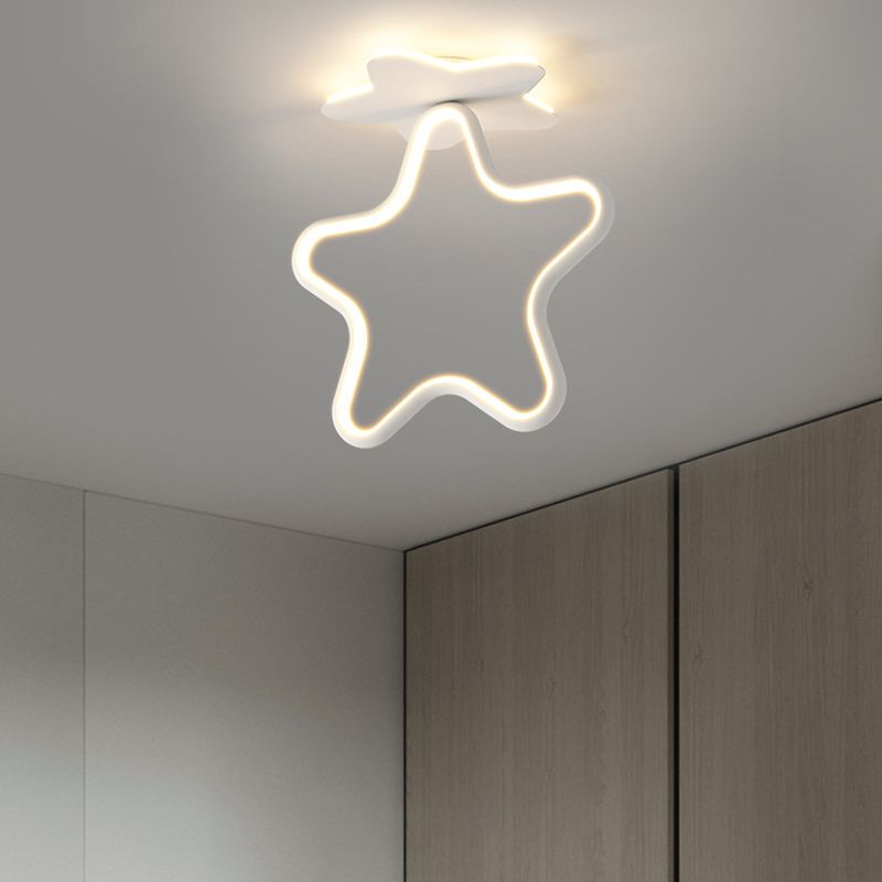 White LED Ceiling Light Modernism Flush Mount Lighting for Kitchen
