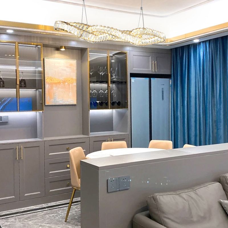 Modern Dining Chandelier Pendant Kitchen Dining Room Crystal Hanging Light Fixture