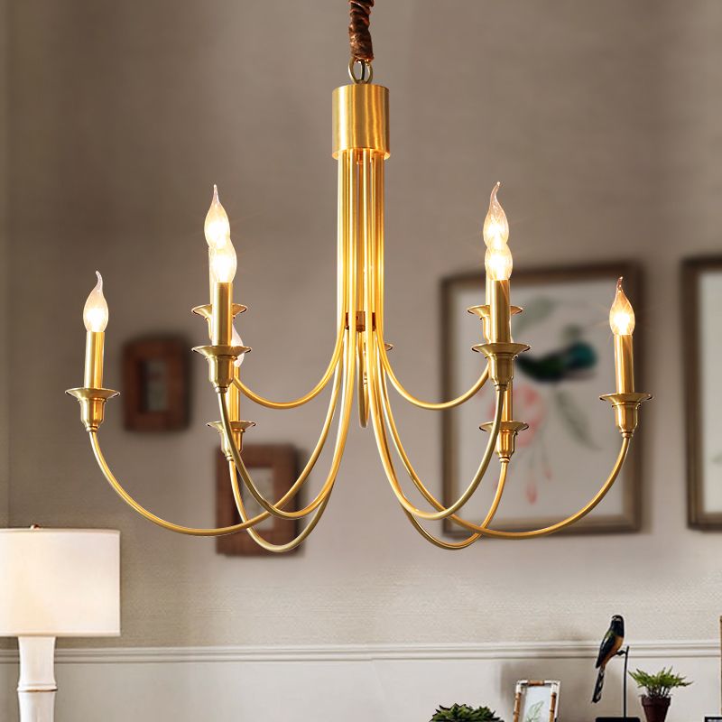 Traditional Hanging Pendant Lights Copper Hanging Lamps for Living Room