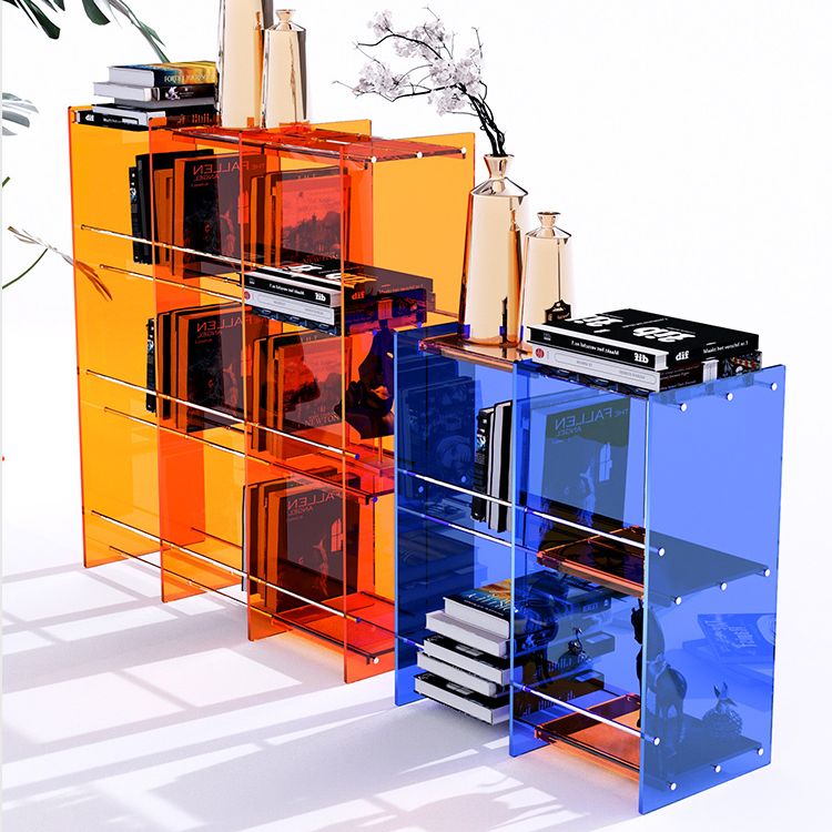Multiple Colors Modern Style Bookshelf Acrylic Bookcase for Home
