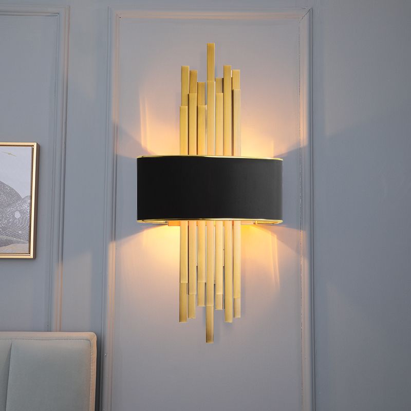 Contemporary Tubes Sconce Lights Metal 2 Lights Wall Mount Light Fixture