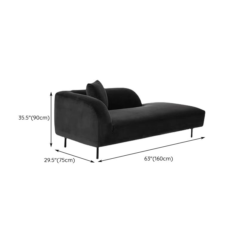 Modern Tufted Upholstered Chaise Lounge Couch Velvet Chaise Lounge