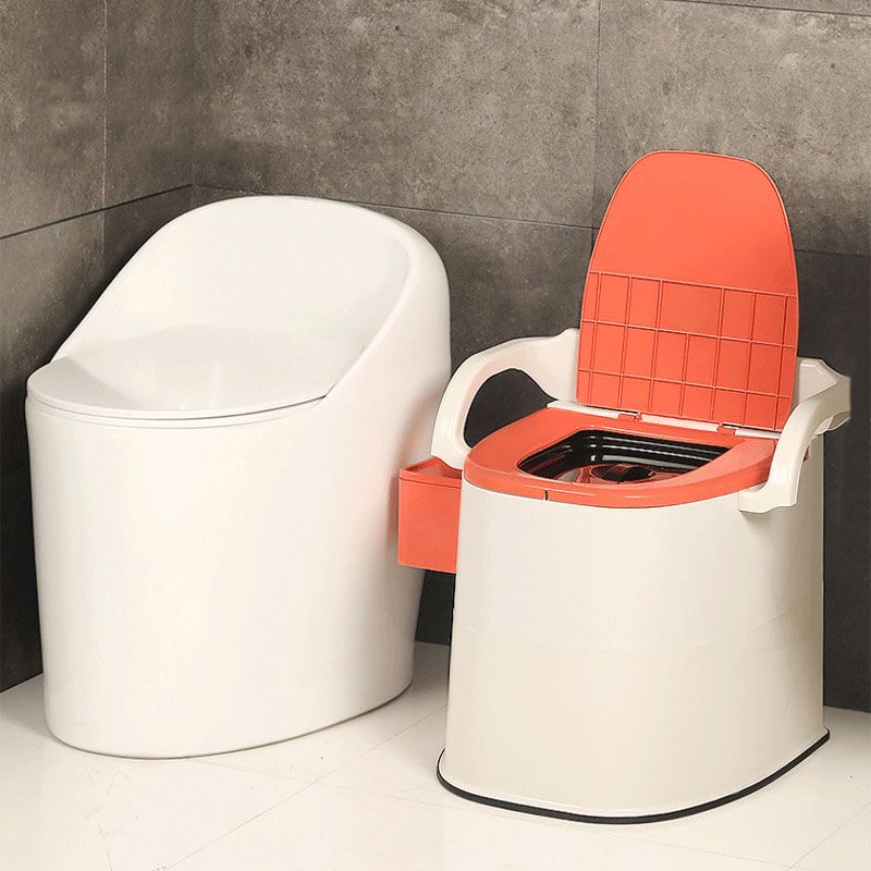 Modern Plastic Toilet Floor Mounted Toilet Bowl with Toilet Seat for Bathroom