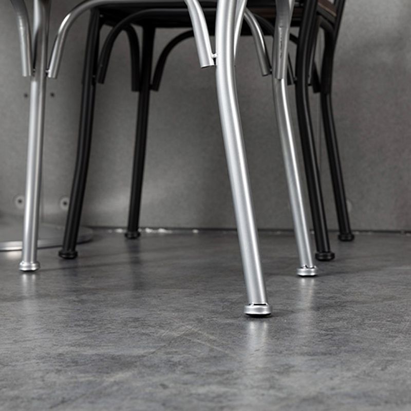 Chaise latérale en métal pour café industriel, chaise pliante à dossier croisé noir