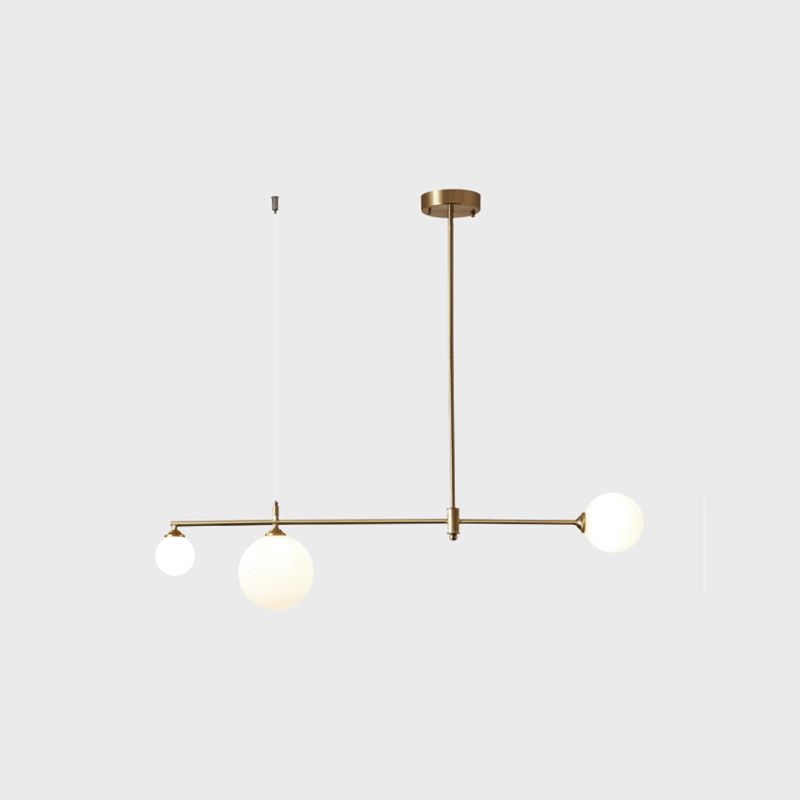 Contemporáneo de lámpara de lámpara de la isla Sphere Island Lights in Gold