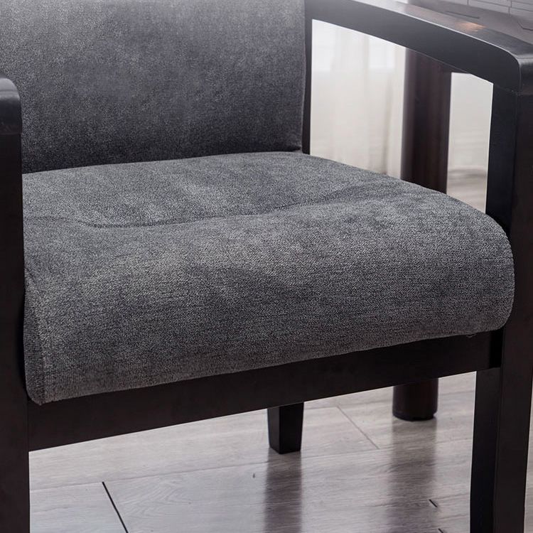 Sillas de comedor tapizadas de estilo minimalista, sillas laterales con respaldo sólido (juego de 4)