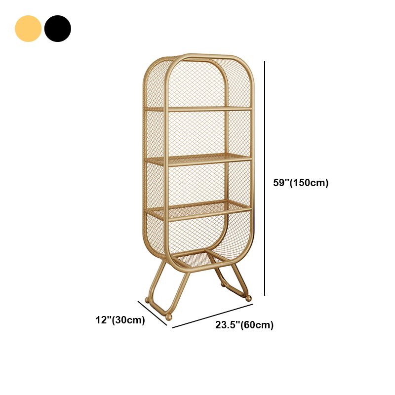 Closed Metal Bookcase Shelf Industrial Shelves for Study Room