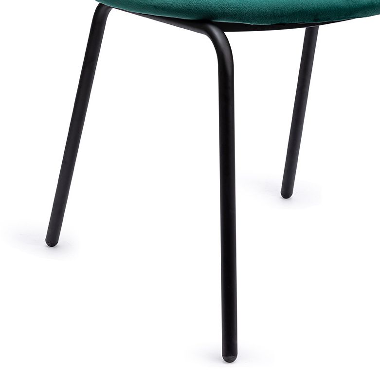 Modern Style Metal Dining Room Kitchen Chairs Set Open Back Dining Side Chair
