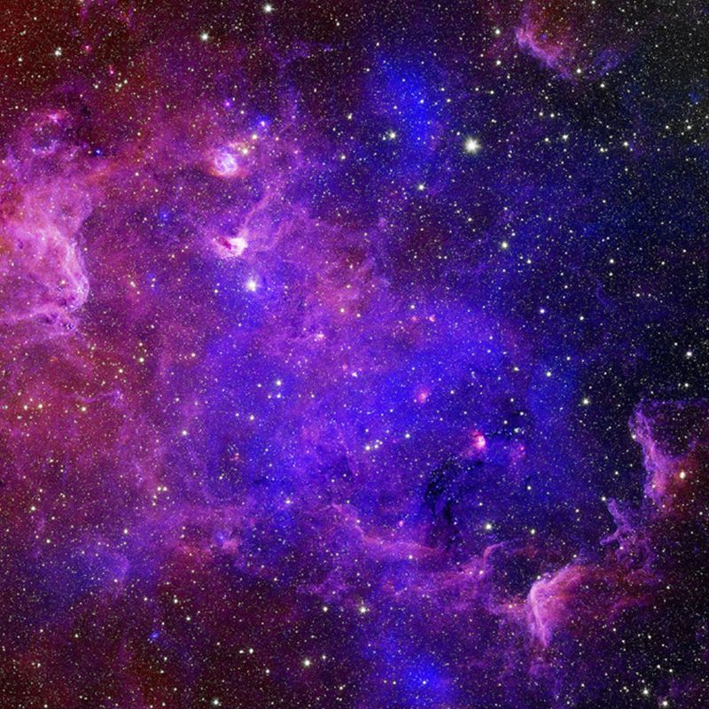 Luminous Galaxy Wall Mural Decal for Accent Wall Minimalist Wall Decor, Customized Size Available