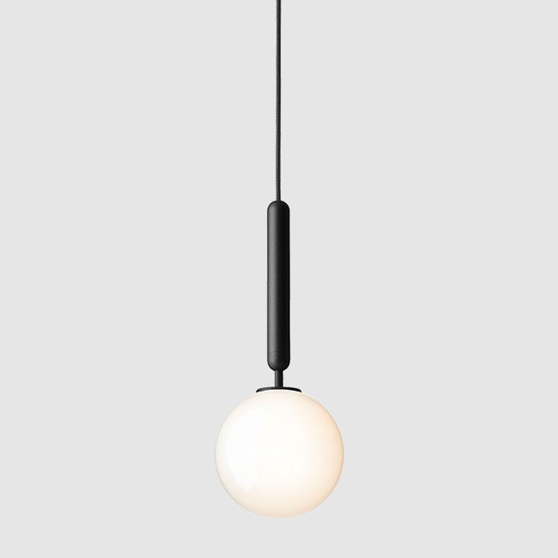 Bolvormig glazen plafond hanglamp moderne minimalistische 1 lichthangende lamp voor woonkamer