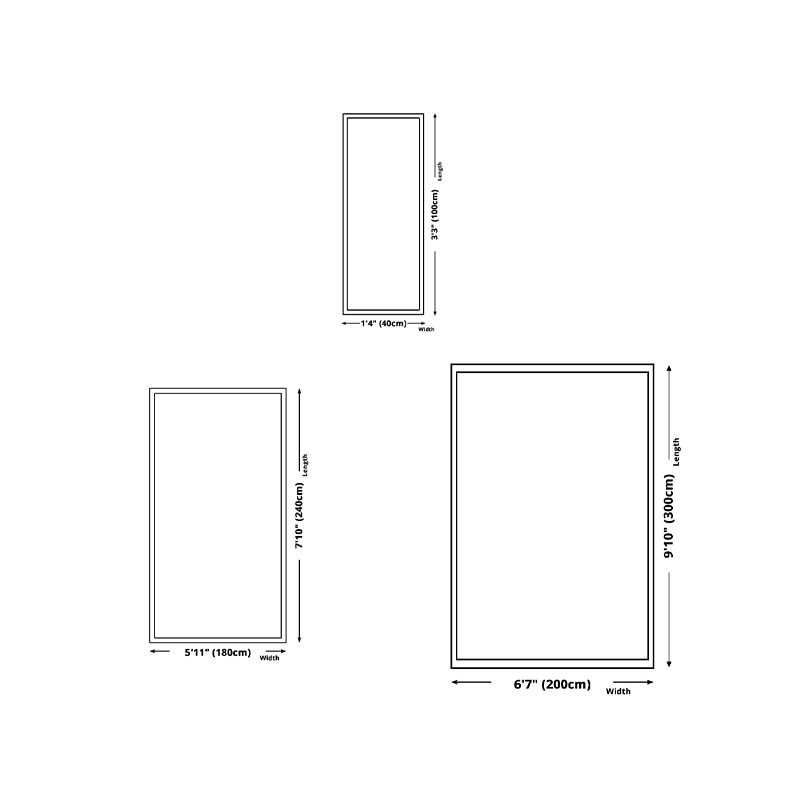 Brown Casual Rug Polyester Striped Rug Non-Slip Backing Rug for Home Decor