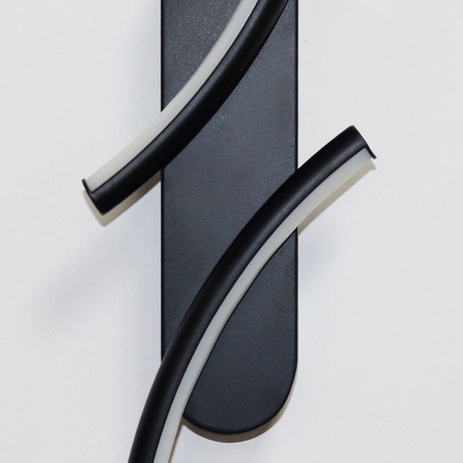 Metal Linear Shape Wall Mount Lighting Modern 2-Lights Wall Mount Light Fixture