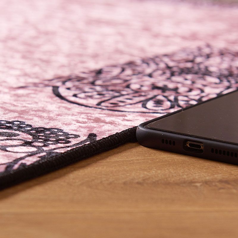 Navy Modern Rug Animal Pattern Polyester Area Carpet Stain Resistant Rug for Bedroom