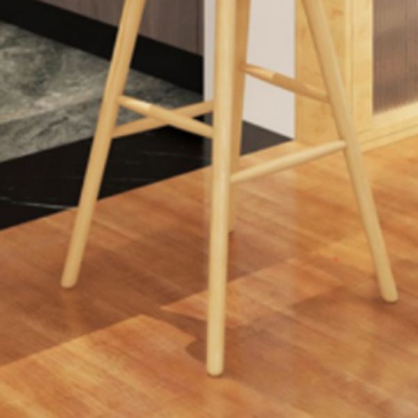 Glam 1/2 Pieces Bar Table Set Rectangle Wood Counter Table with Stools