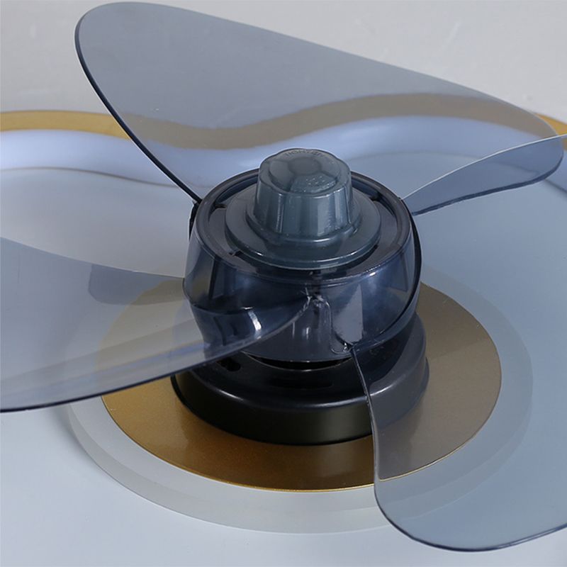 Children Cartoon Shaped Fan Lighting Acrylic LED Bedroom Semi Flush Mount Ceiling Fixture