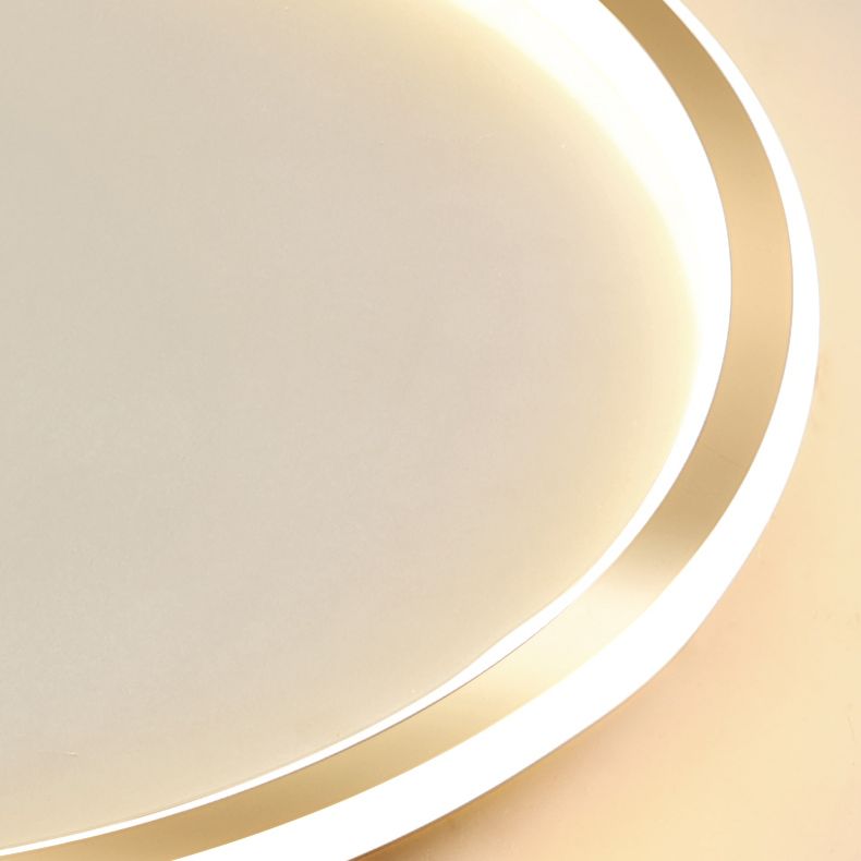 Circular Flush Mount Light Fixtures Modern Aluminum Flushmount