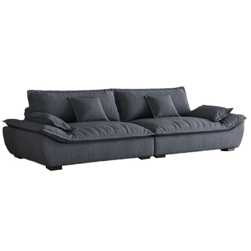 Contemporary Living Room Pillow Top Arm Sofa with 2 Pillows Seating