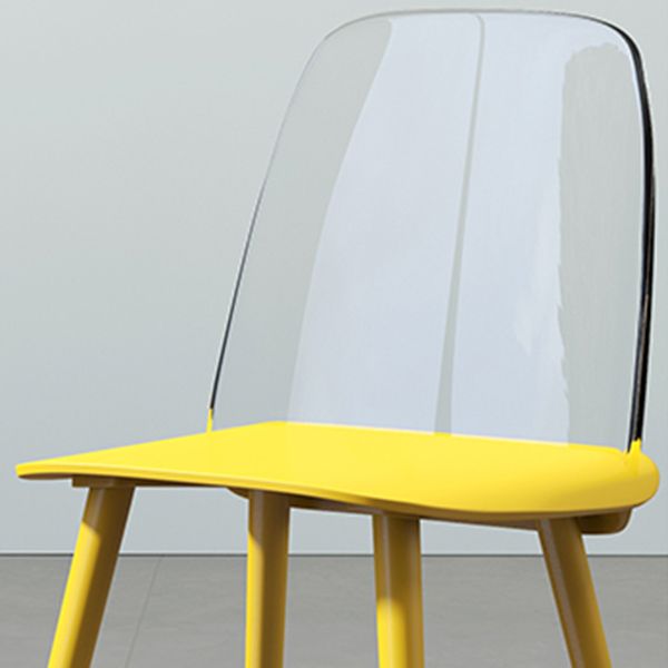 Chaise de salle à manger en plastique de Style nordique, chaises de salle à manger sans accoudoirs pour usage domestique
