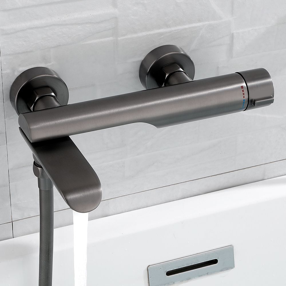 Contemporary Bathroom Faucet Wall Mounted Metal Tub Faucet Trim