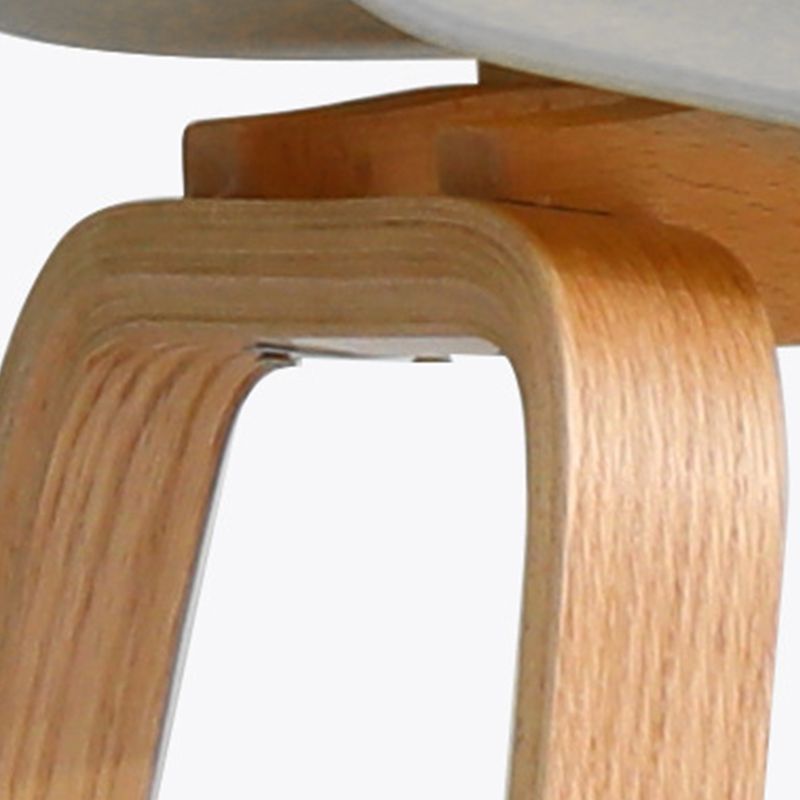 Contemporary Style Stool 4 Legs Wood Counter Stool for Home Use