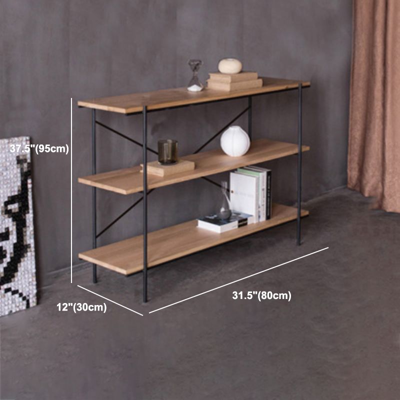 Industrial Style Etagere Bookshelf Vertical Shelf Bookcase for Home