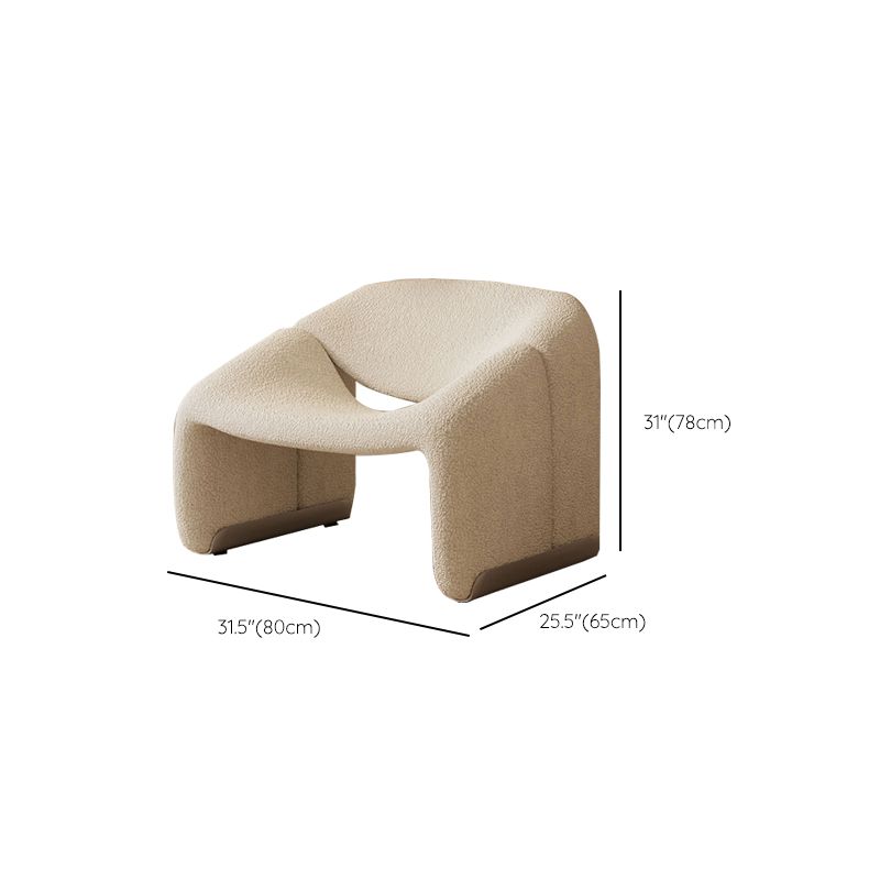 Scandinavian Seating White Cushions Standard Recessed Arm Living Room Sofa