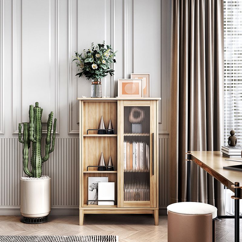 Glam Antique Finish Shelf Bookcase Standard Book Shelf with Shelves