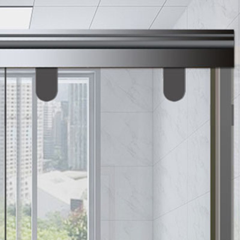 Single Sliding Semi-Frameless Shower Doors Tempered Clear Shower Door