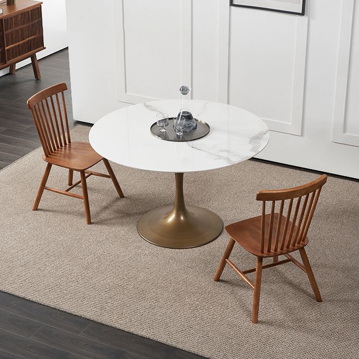 Mesa de comedor de piedra de estilo moderno Mesa de comedor de base de tulipán para el comedor, para el comedor