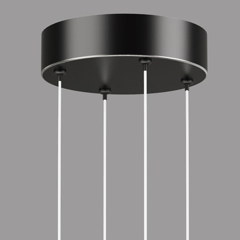 Modern Circle Hanging Pendant Lights Metal Chandelier Lamp