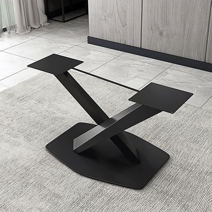 Mesa de comedor industrial de metal Mesa superior de madera maciza con base de pedestal