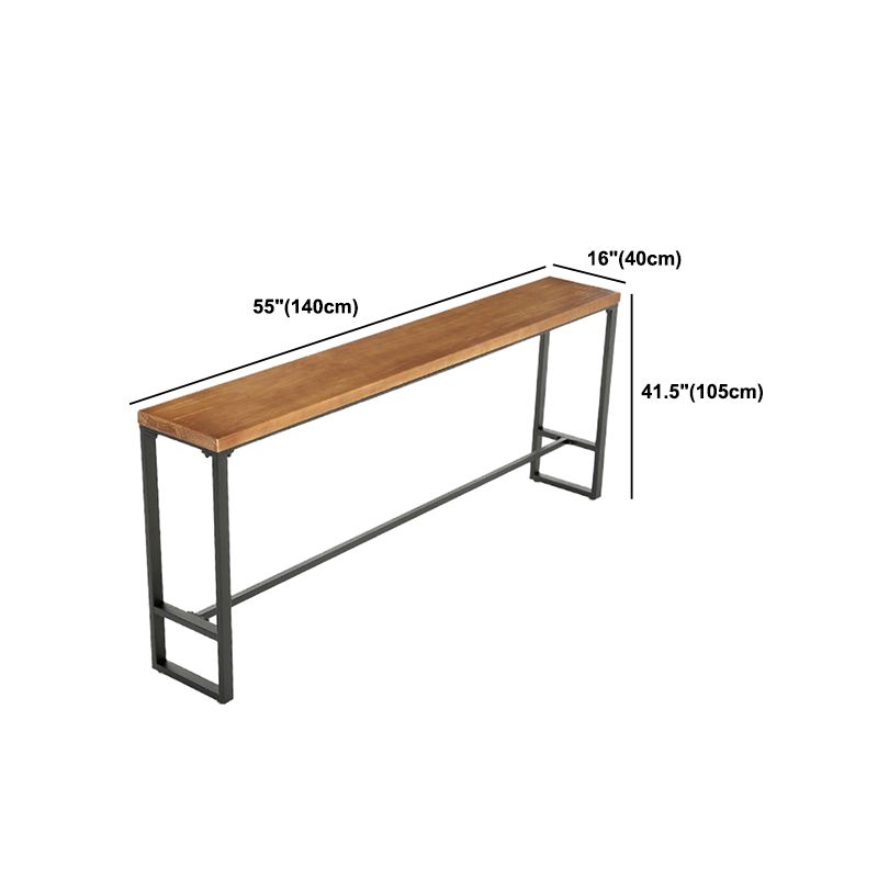 Industrial 1/4/5/9 Pieces Bar Table Set Rectangle Pine Wood Counter Table with High Stools