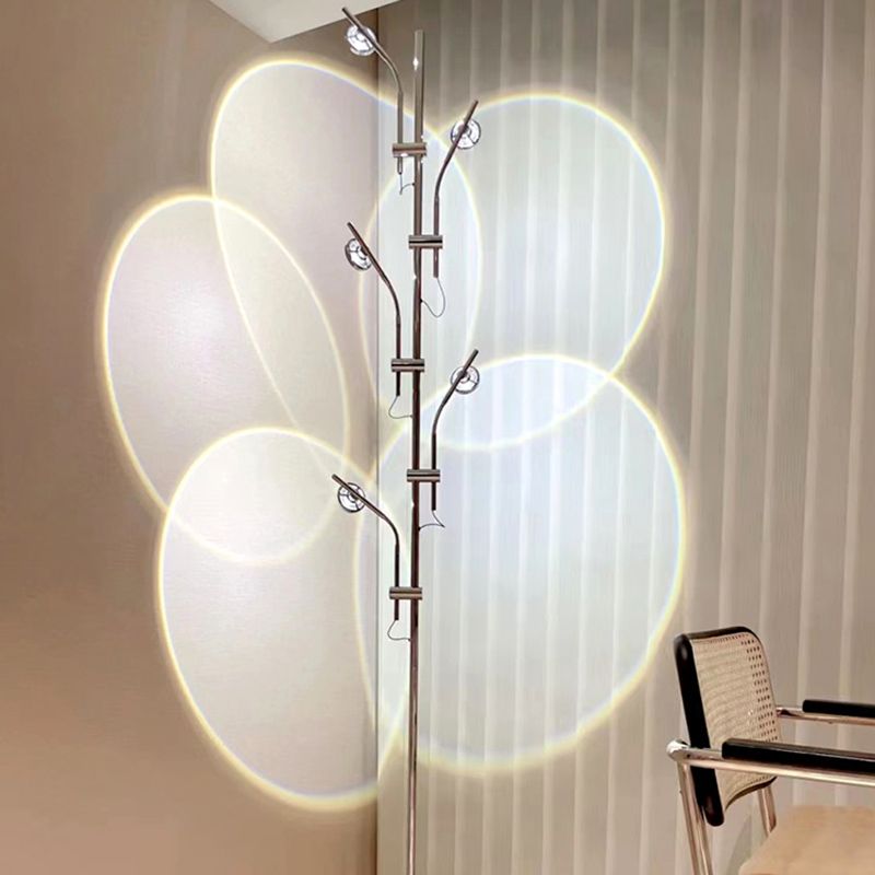Modern Tree Shape Floor Lamp Metal Multi Light LED Floor Light for Living Room