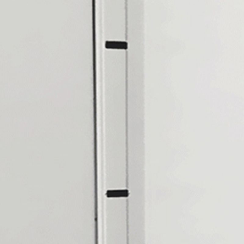 Standard Metal Bookshelf Closed Back 5 Shelves Bookcase with Doors