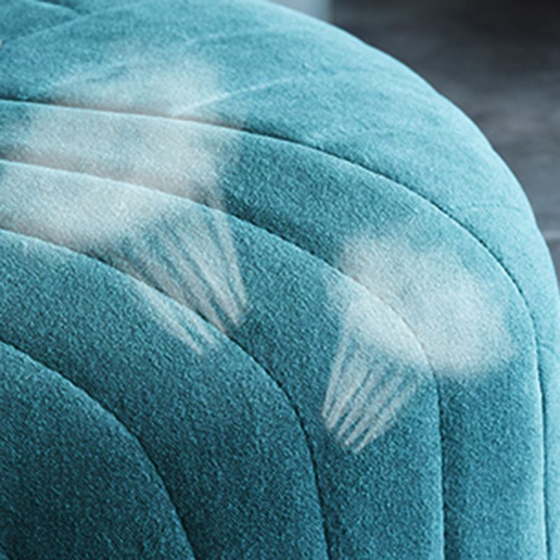 Solid Color Plush Foot Stool Modern Simple Pentagonal Upholstered Footstool