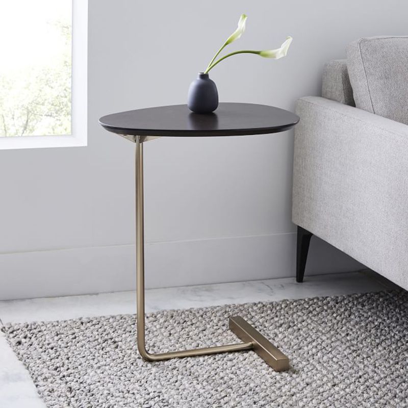 Nordic C End Table Wood Minimalist Side End Table for Living Room