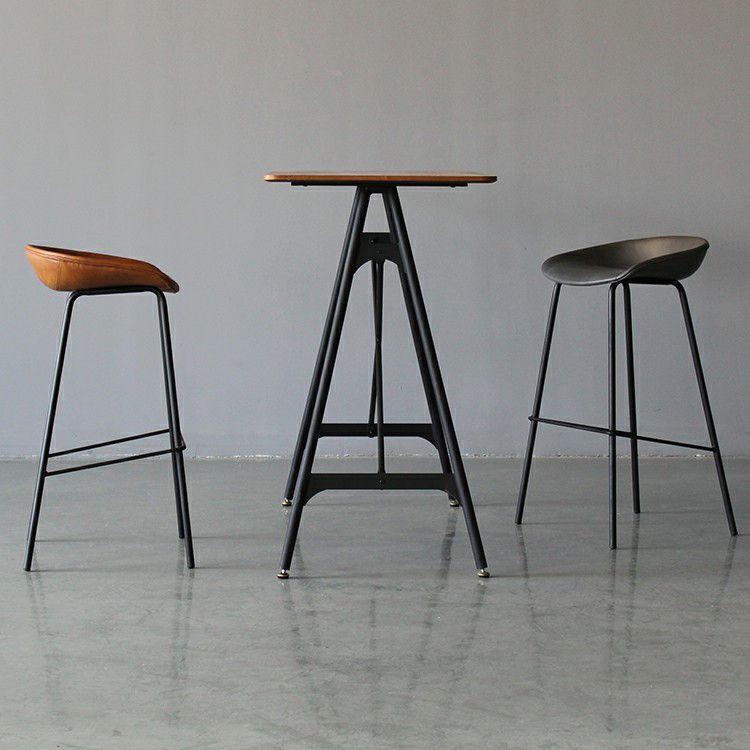 Leder Bucket Barhocker modern