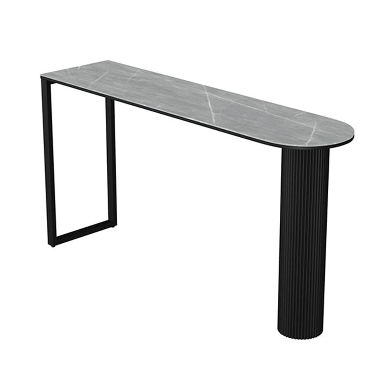 1/5 Pieces Bar Stool and Table Set Industrial Oval Bar Table Set