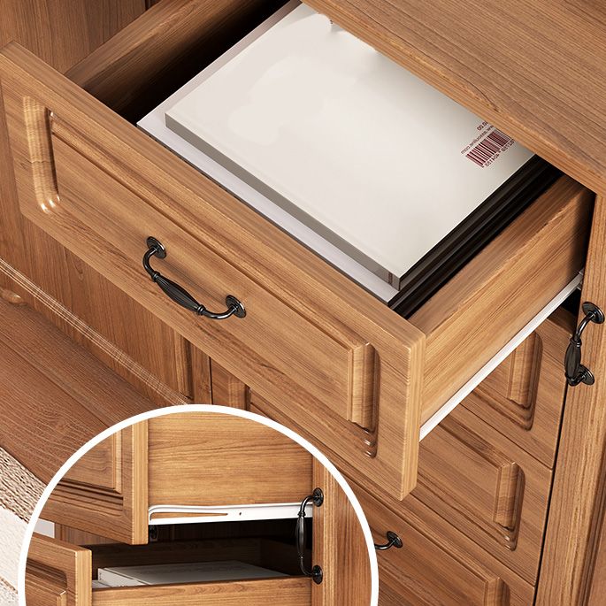 Modern Storage Cabinet Solid Wood Cabinet with Drawer for Home