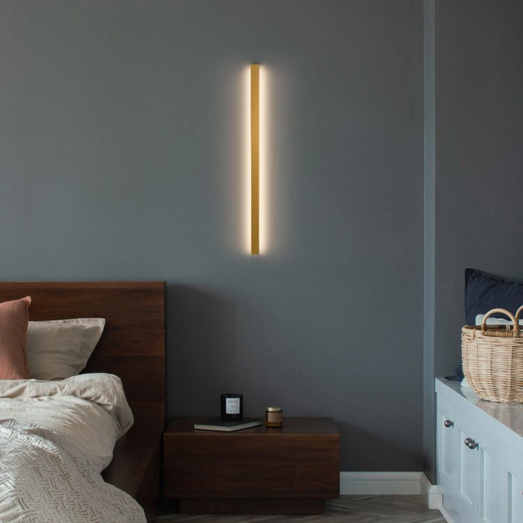 Moderner Stil linearer Wandleuchten Metall 1 Licht Wandleuchte Leuchten