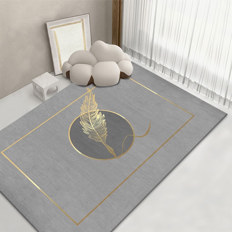 Modern woonkamer vloerkleed Prachtig wasbaar Wasbaar Truug Polyester Stain Resistant Area Tapijt