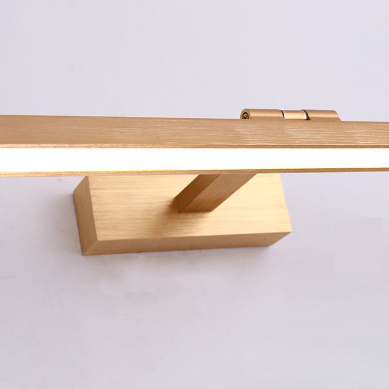 Modern Linear Vanity Wall Light Fixtures Metal 1 Light Vanity Lighting