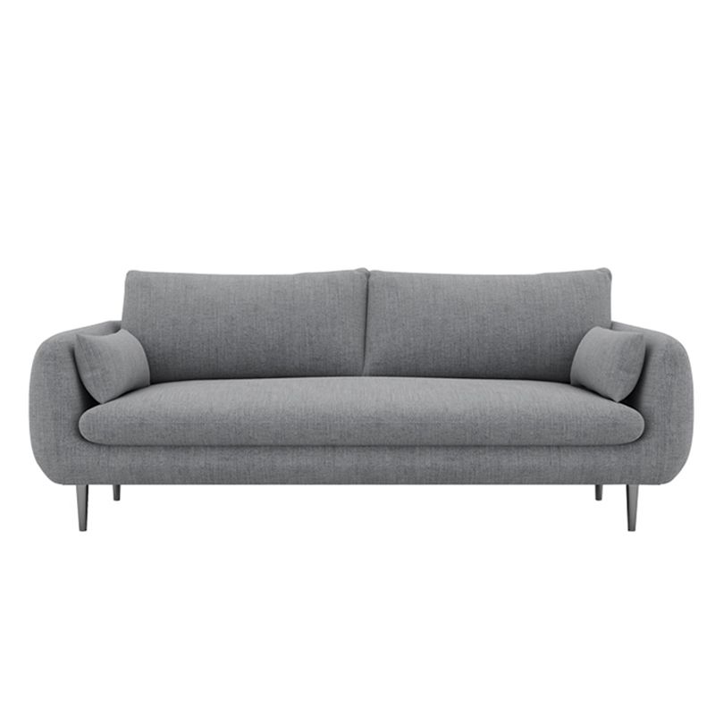 Contemporary Fabric Loose Back Sofa 31.5"High Pillow Top Arm Sofa for Apartment