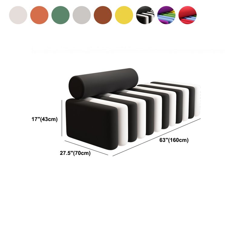 Velvet Contemporary Standard Sofa Armless Sofa for Living Room, Apartment