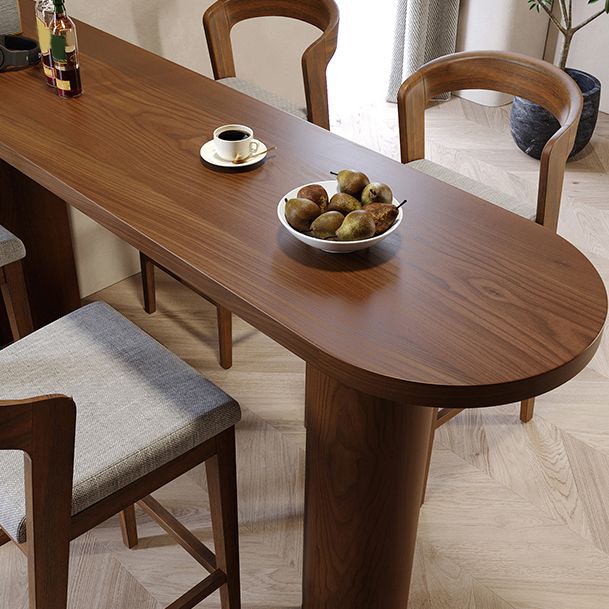 Industrial 1/4/5 Pieces Bar Table Set Pine Wood Counter Table with High Stools