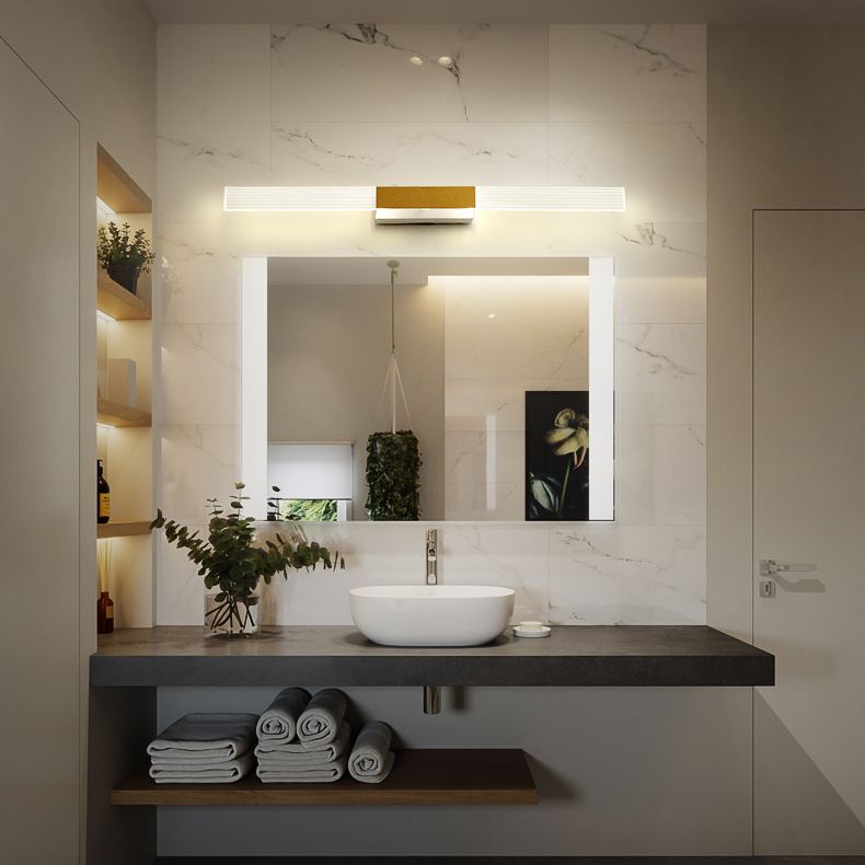 Rectangle Vanity Wall Light Fixtures Modern Luxury Style Acrylic Vanity Light