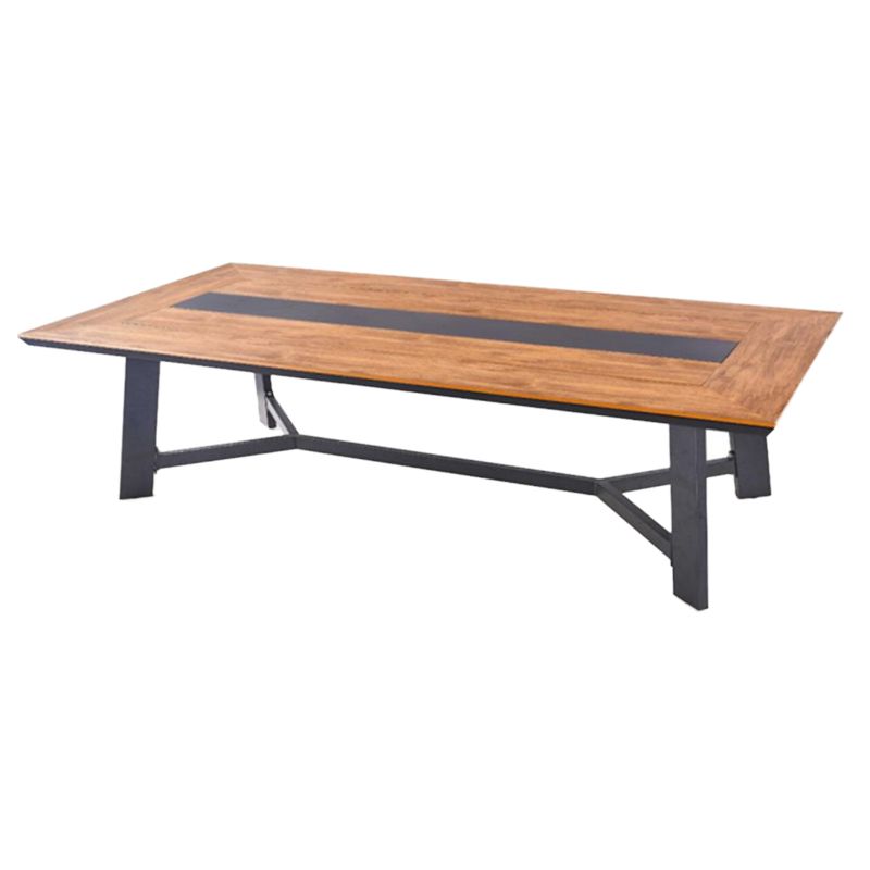Modern Style 1/4/5/7/9 Pieces Metal Dining Set Reclaimed Wood Table Set for Outdoor