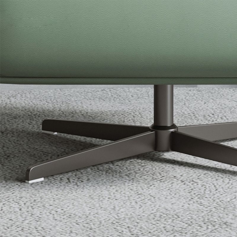 Contemporary Bonded Leather Pillow Back 4-Star Accent Armchair