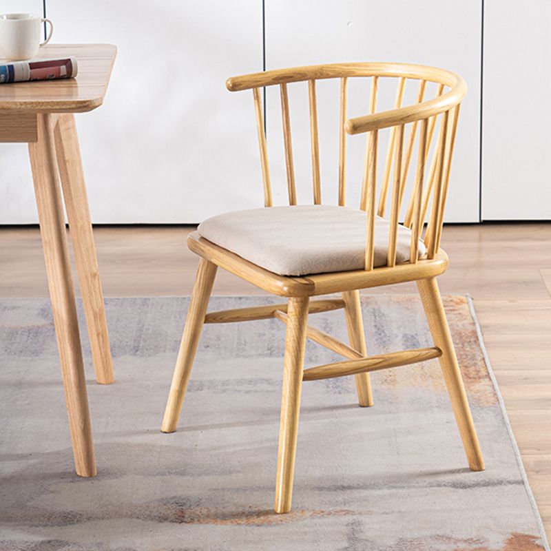 Modern Solid Wood Arm Chair Windsor Side Chair for Dining Room